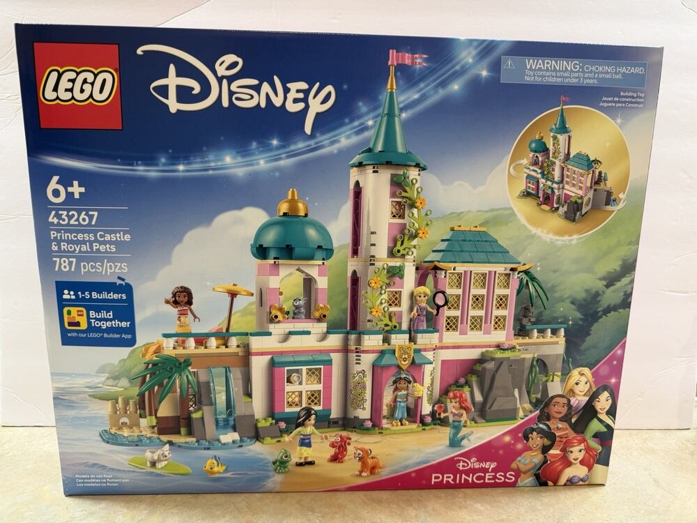 LEGO Disney Princess 43267 Princess Castle & Royal Pets 787pcs Set